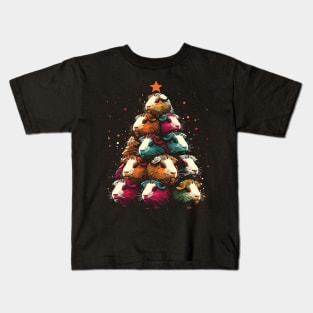 Christmas Tree Guinea Pigs Kids T-Shirt